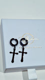 Cross earings  Men